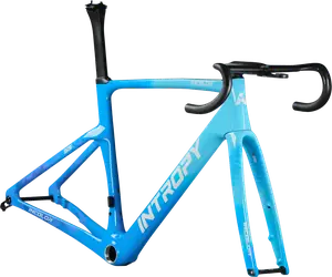Incolor fiets in Azure blauw