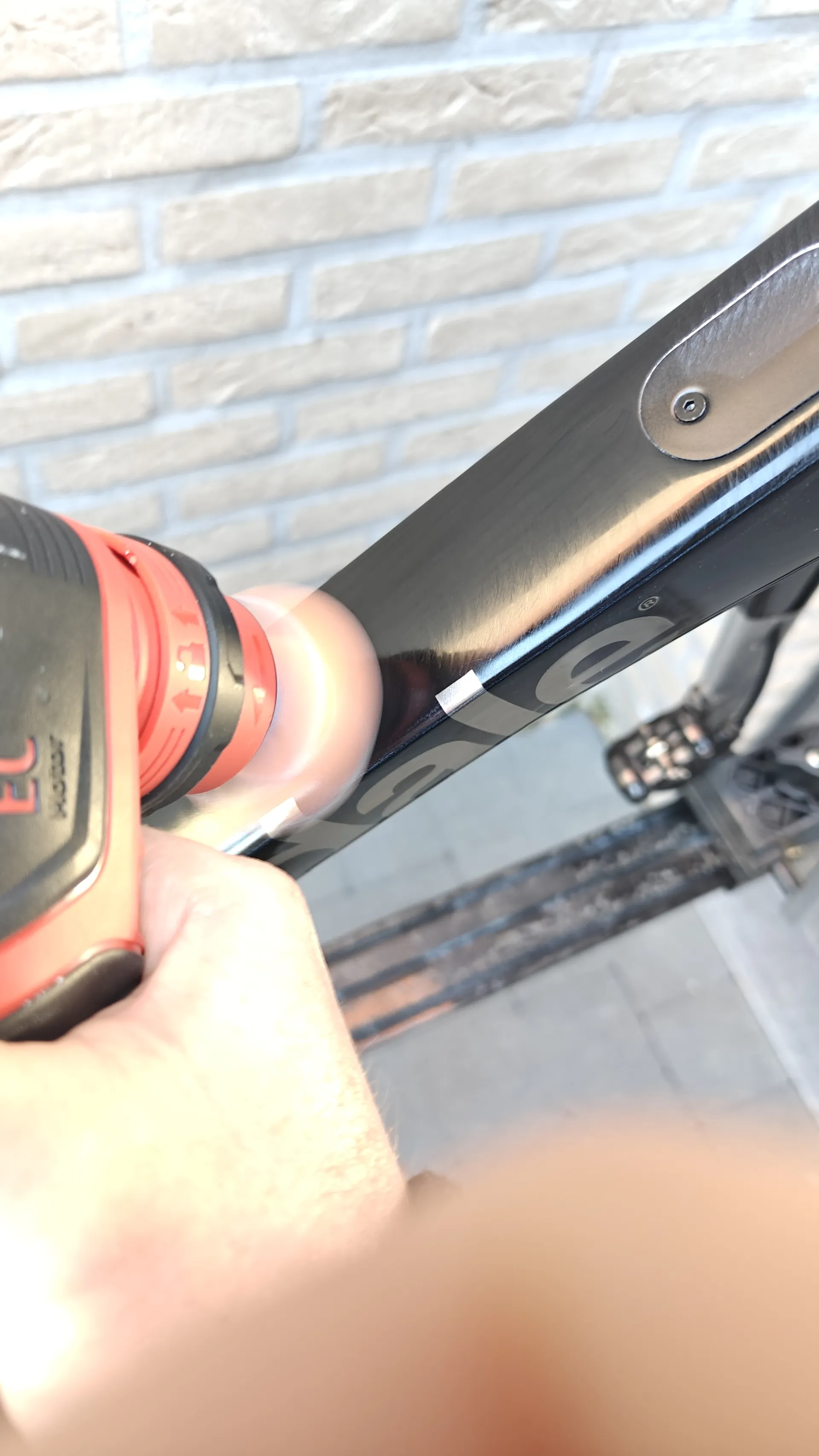 Lakcorrectie fiets